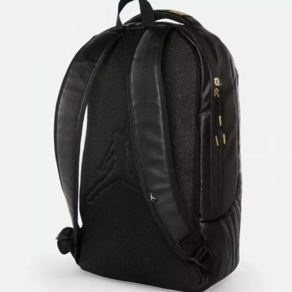 Jordan Air Jordan 13 Retro Lifestyle Backpack- Black/Gold - Picture 3 of 11